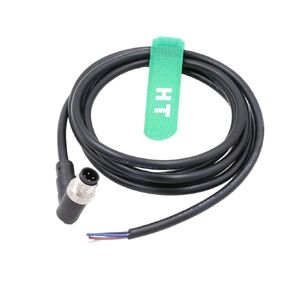 M12 A Coding 4 Pin Female Actuator Sensor Signal Cable to Bare Wire for Industrial Controls Automation, Device Network DeviceNet, CANopen, IO Link, Profibus 2m