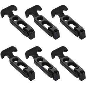 6Pcs Rubber Latches Flexible T Handle Draw Latch 4.3 Inch Hasp Draw Latch for Tool Box Cooler Golf Cart or Engineering Machine Hood