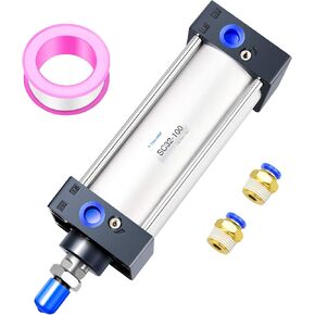 TAILONZ PNEUMATIC Air Cylinder SC 80 X 300 Bore: 80mm/3.15 inch, Stroke: 300mm/12 inch, Screwed Piston Rod Dual Action in Kuwait