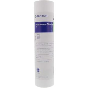 Pentair Pentek P25 Sediment Water Filter, 10-Inch, Under Sink Spun-Bonded Polypropylene Replacement Cartridge, 10" x 2.5", 25 Micron,White in Kuwait