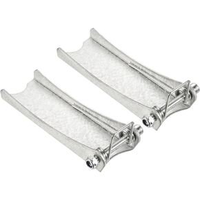 طقم مزلاج أمان مكون من قطعتين - استبدال وصلة ربط جهاز الاستقبال بخطاف منزلق من Clevis ينطبق على مقطورة/رافعة خطاف السحب (طول 4.9 بوصة، فضي) in Kuwait