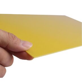 G10 FR4 Sheet Fiberglass Panel, Epoxy Resin Panel, 200x300x2.0mm Yellow