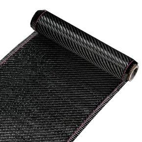 9.8ft x 7.9" Twill Carbon Fiber Fabric Carbon Fiber Cloth Roll, for Automotive Concrete Wall Structural Reinforcement Basement Boat Repair (1 roll)