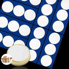 Synthetic Filter Paper Stickers 58 mm PTFE Filter Disc 0.3 μm Filter Paper for Mushroom Cultivation Wide Mouth Jar Lids