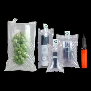 Packaging Air Bags,(4 x 6 Inches), Air Bubble Bag Air Cushions Buffer Bags Void Fill Cushioning for Shipping and Packaging, Free Pump,50 PiecesPackaging Air Bags