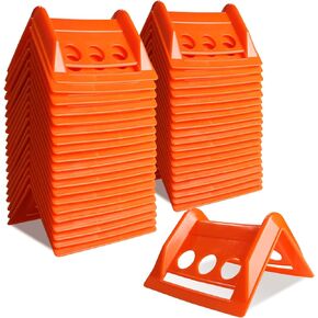 ENJ 40 Pack Flatbed Edge Protector, Edge Corner Tie Down Protector for Up to 4 Inch Straps, Protects Cargo Edges, Flatbed Accessories Plastic Protector