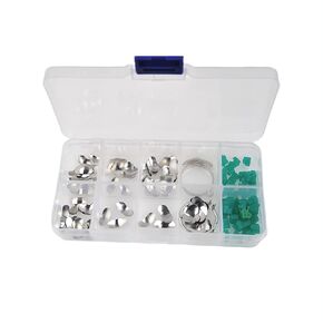 100Pcs/box Dental Matrix Dental Sectional Contoured Matrices Matrix Ring Delta Wedges Full Kit Silicone Dental Add-On Wedges