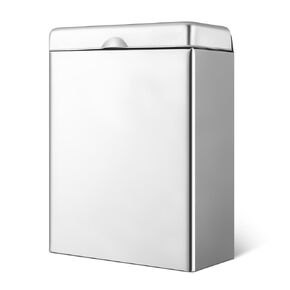 Tioncy Sanitary Napkin Receptacle, Tampon Disposal Bin Wall Mounted Tampon Holder Stainless Steel Sanitary Napkin Disposal Bins for Home Office Public Restrooms Bathroom(Black, 2 Pcs)