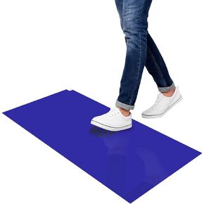 uxcell 300pcs Adhesive/Sticky/Tacky Mats 13" x 17", Case of 10 Mats, 30 Sheets Each, for Cleanroom, Warehouse, Laboratory, Capture Dirt and Dust, Blue