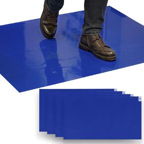 Sticky Mat - 26 x 45 Inches, 30 Sheets per Mat (Pack of 4 Mats) – Clean Rooms, Construction, Medical Facilities, Laboratories, Hospitals and Pets, Adhesive Tacky Mats