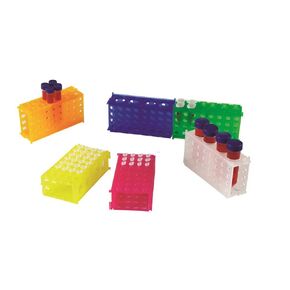 Heathrow Scientific HS29022D 4 Way Tube Rack, Polypropylene, Pink (Pack of 5)