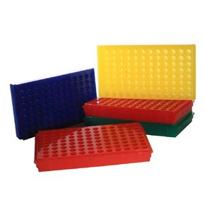 0091 Polypropylene Reversible 1.5mL and 2.0mL Microcentrifuge Tube Rack, 96 Places (Pack of 5)