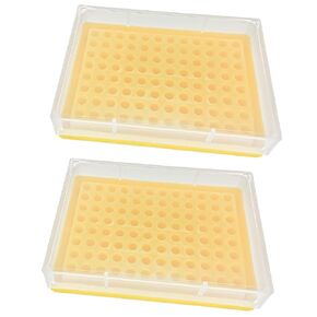 5 PCS 96 Positions PCR Tube Rack for 0.2ml microcentrifuge Tubes (Blue)