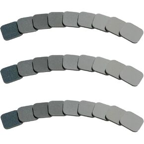 54 PCS 2 x 2" Soft Touch Sanding Pads, Mesh Sanding Polishing Pads Hand Sander Blocking from 320 to 3500 Grits Sander Sponge for Plastic Sanding Acrylic Materials (54 Pack)