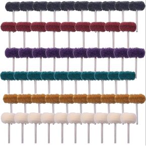 60 Pack Abrasive Wheels, Rocaris 1“ Abrasive Buffing Polishing Wheels Burr for Rotary Tools-1/8" Shank，Polishing bits