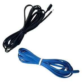 Set of 2 Temperature Probe Sensors Black and Blue for Commercial Refrigerators and Freezers One Blue Room Probe and 1 Black Evaporator Probe