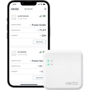 Cellular Temperature & Humidity Monitor - No Monthly Fees and No WiFi Required - Instant Text/Email Alerts on Power Outage, Humidity & Temperature - Remote Monitoring Sensor for RV, Pet & Home