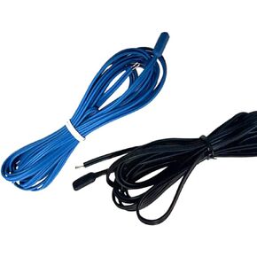 Set of 2 Temperature Probe Sensors Black and Blue 2 Commercial Refrigerator Temperature Probes