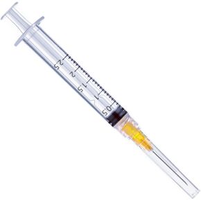 5 Pack 1ml with 27 Gauge 1inch for Scientific Labs Measuring and Dispensing, Individually Sealed Wrapped