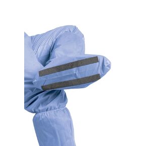 Medline Boot Covers, Knee-High Hook-and-Loop with Nonskid Foam Bottom, Blue, Size X-Large, Box of 50