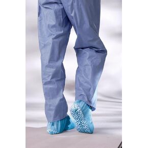Medline Non-Skid Pro Series Spunbond Shoe Covers, Latex Free, Extra Large, Blue (Pack of 100)