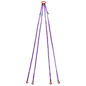 qwork 10ft سلسلة حبال، 6600 رطل سلسلة حبال، رافعة سلسلة 3t، مع 4 أرجل انتزاع هوك وضبط، g80 سبائك الصلب محرك رفع سلسلة ربط العين هوك تزوير كامل لقطر آمن والتعامل مع البضائع