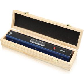 Accuracy 0.0002"/10" 12 inch Machinist Precision Level with Wooden Box for Checking Correctness of the Horizontal Vertical Positions Installed