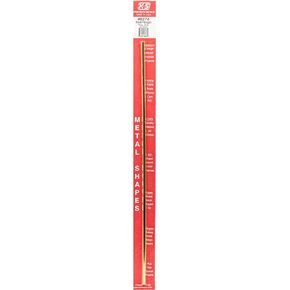 K&S Precision Metals 8274 Hexagonal Brass Tube: 3/16" OD x 0.014" Wall x 12" Long, 1 Piece, Made in USA