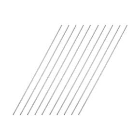 uxcell 1.5mm x 300mm 304 Stainless Steel Solid Round Rod for DIY Craft - 10pcs