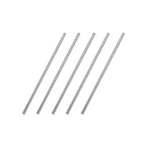 uxcell 3mm x 100mm 304 Stainless Steel Solid Round Rod for DIY Craft - 5pcs