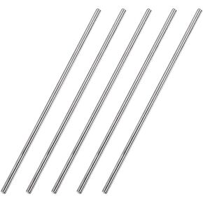 Uxcell 3 مم × 100 مم 304 قضيب مستدير من الفولاذ المقاوم للصدأ للحرف اليدوية - 5 قطع in Kuwait