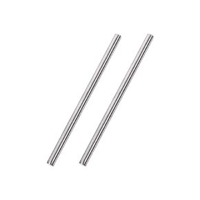 uxcell 6mm x 200mm 304 Stainless Steel Solid Round Rod for DIY Craft - 2pcs