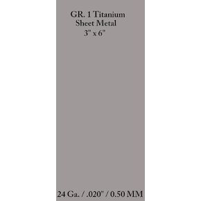 التيتانيوم الصفائح المعدنية غرام. واحد / 24 جيجا 3 × 6 بوصة in Kuwait