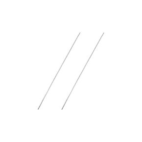 uxcell 6mm x 200mm 304 Stainless Steel Solid Round Rod for DIY Craft - 2pcs