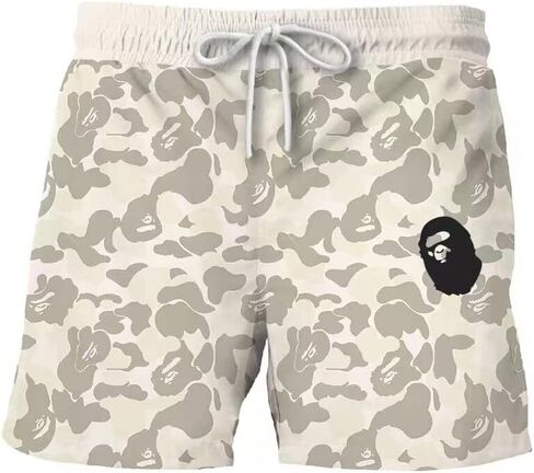 بنطال رياضي من Shark Camo للجنسين، شورت كاجوال، شورت للشاطئ، سروال سباحة in Kuwait