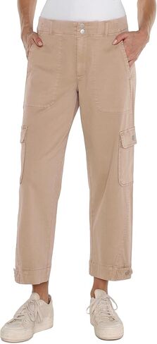 Liverpool Women's Utility Mid Rise Crop with Tab Hem and Cargo Pockets Soft Twill in Saudi Arabia