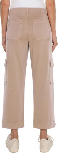Liverpool Women's Utility Mid Rise Crop with Tab Hem and Cargo Pockets Soft Twill in Saudi Arabia