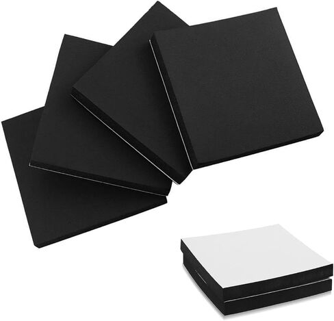 Foam Padding Sheets with Adhesive Backing - 1/4" Thick Self Stick Neoprene Insulation Foam,1/4 Inch Thick X 4 Inch Long X 4 Inch Wide (4, 1/4Inch x 4Inch x 4Inch) in Kuwait