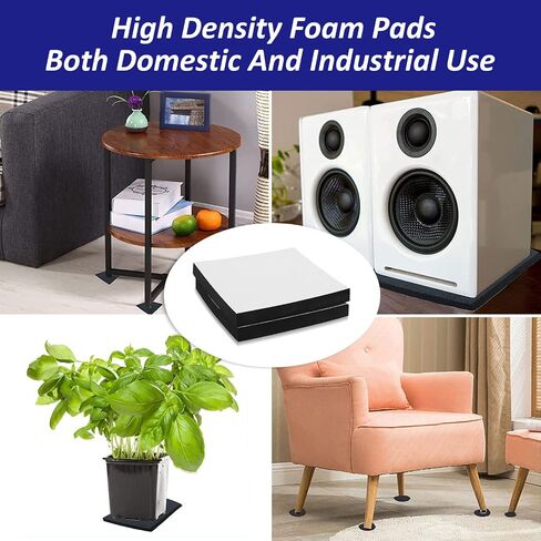 Foam Padding Sheets with Adhesive Backing - 1/4" Thick Self Stick Neoprene Insulation Foam,1/4 Inch Thick X 4 Inch Long X 4 Inch Wide (4, 1/4Inch x 4Inch x 4Inch) in Kuwait