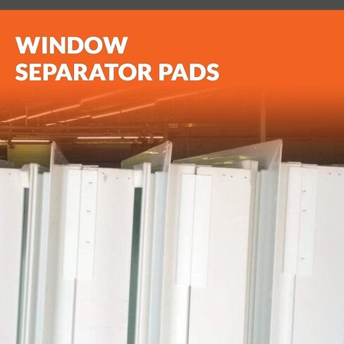 Franklowe Poly Foam Adhesive Backed Separator Pads for Vinyl and Aluminum Windows, 1000 Pack (1/2 x 1-1/2 x 1-1/2) in Saudi Arabia