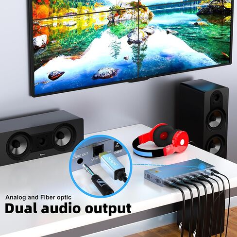 HDMI Video Wall Controller 2X2,4K x 2K HD Display,180 Degree Rotate, 8 Splicing Modes 2x2,1x2,1x3,1x4,2x1,3x1,4x1, Input 4K and Output 1080P, Streaming Media Video Device in Kuwait