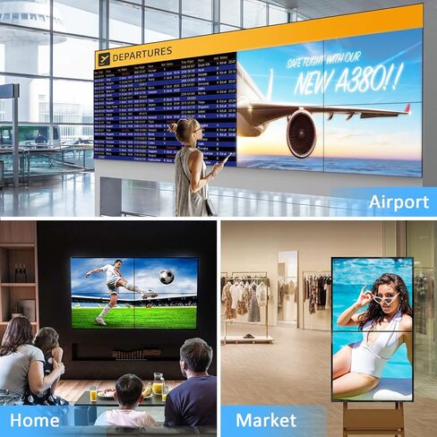 HDMI Video Wall Controller 2X2,4K x 2K HD Display,180 Degree Rotate, 8 Splicing Modes 2x2,1x2,1x3,1x4,2x1,3x1,4x1, Input 4K and Output 1080P, Streaming Media Video Device in Kuwait