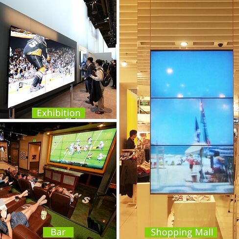 وحدة تحكم حائط الفيديو LiNKFOR 2x2 HDMI، مدخل 4K@60HZ، شاشة HD 1080P@60HZ، HDMI 2.0، HDCP 2.2، دوران 180 درجة، شاشة توصيل متعددة الشاشات - 1x2، 1x3، 1x4، 2x2، 4x1، 3x1، 2x1 in Kuwait