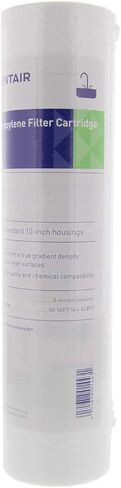 Pentair Pentek P25 Sediment Water Filter, 10-Inch, Under Sink Spun-Bonded Polypropylene Replacement Cartridge, 10" x 2.5", 25 Micron,White in Kuwait