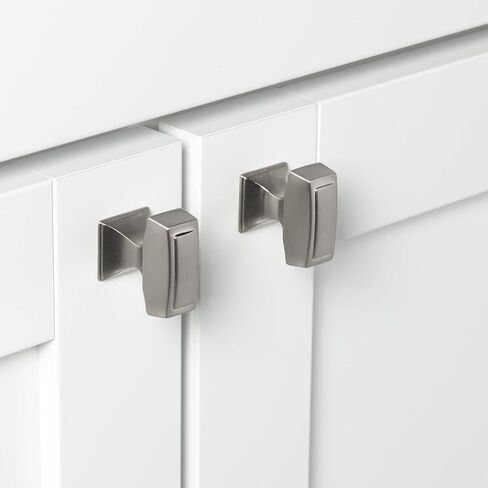 GlideRite Hardware GR-87390-SN-10 1-1/8 X 1/2 بوصة مقبض خزانة مستطيل انتقالي 10 عبوات in Kuwait