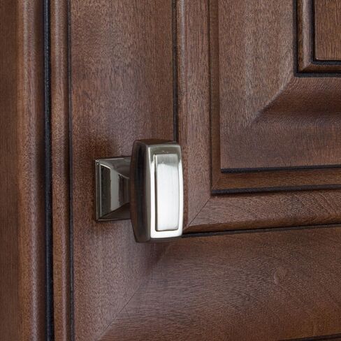 GlideRite Hardware GR-87390-SN-10 1-1/8 X 1/2 بوصة مقبض خزانة مستطيل انتقالي 10 عبوات in Kuwait