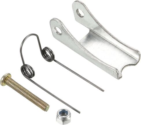 طقم مزلاج أمان الخطاف - استبدال وصلة وصلة الاستقبال بخطاف الانزلاق Clevis ينطبق على مقطورة/رافعة خطاف السحب (طول 1.6 بوصة، فضي) in Kuwait