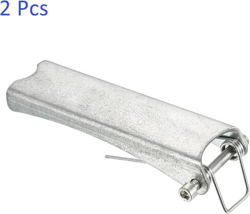طقم مزلاج أمان مكون من قطعتين - استبدال وصلة ربط جهاز الاستقبال بخطاف منزلق من Clevis ينطبق على مقطورة/رافعة خطاف الرفع (طول 5.8 بوصة، فضي) in Saudi Arabia