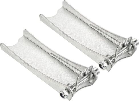 طقم مزلاج أمان مكون من قطعتين - استبدال وصلة ربط جهاز الاستقبال بخطاف منزلق من Clevis ينطبق على مقطورة/رافعة خطاف السحب (طول 4.9 بوصة، فضي) in Kuwait