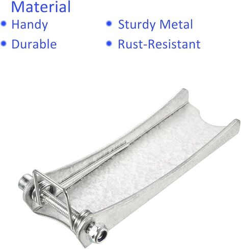 طقم مزلاج أمان مكون من قطعتين - استبدال وصلة ربط جهاز الاستقبال بخطاف منزلق من Clevis ينطبق على مقطورة/رافعة خطاف السحب (طول 4.9 بوصة، فضي) in Kuwait